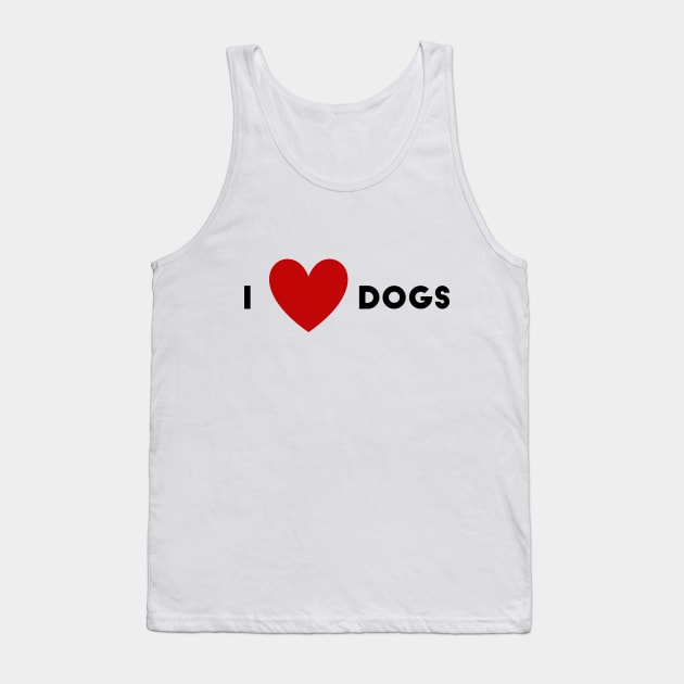 I Heart Dogs Tank Top by WildSloths
